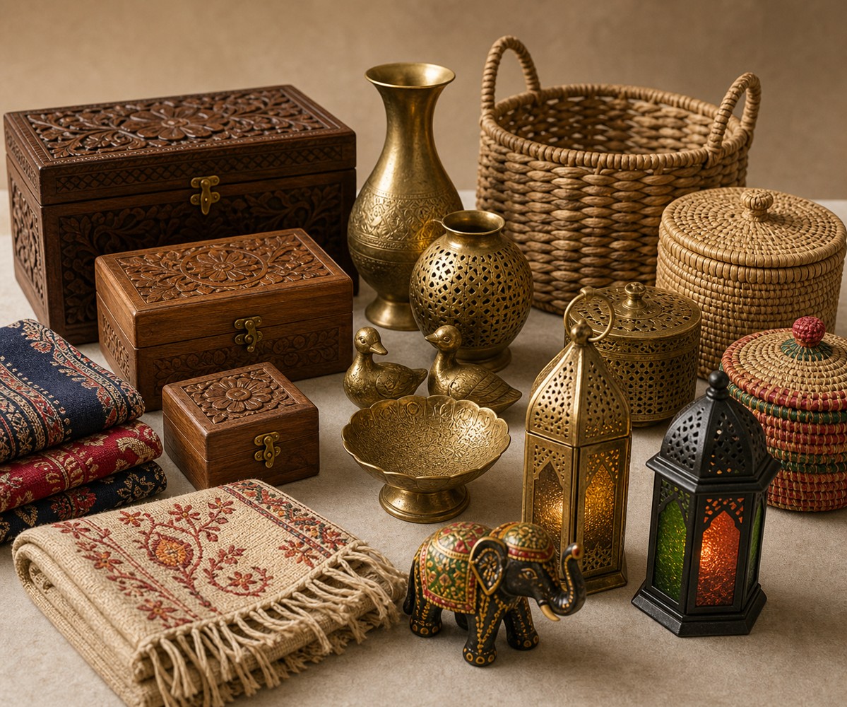 Handicrafts exported from India